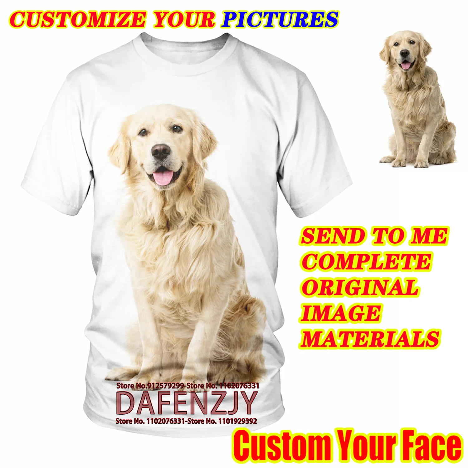 3D Printing Foto - Mode 3D Custom Ihr Foto/Haustier Tier