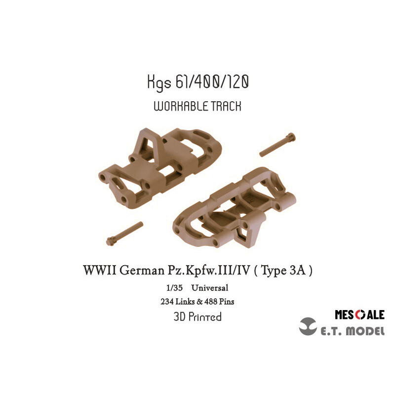 3D Printing Ideas - ET 1/35 P35-020 WWII Deutscher Pz.Kpfw.III/IV