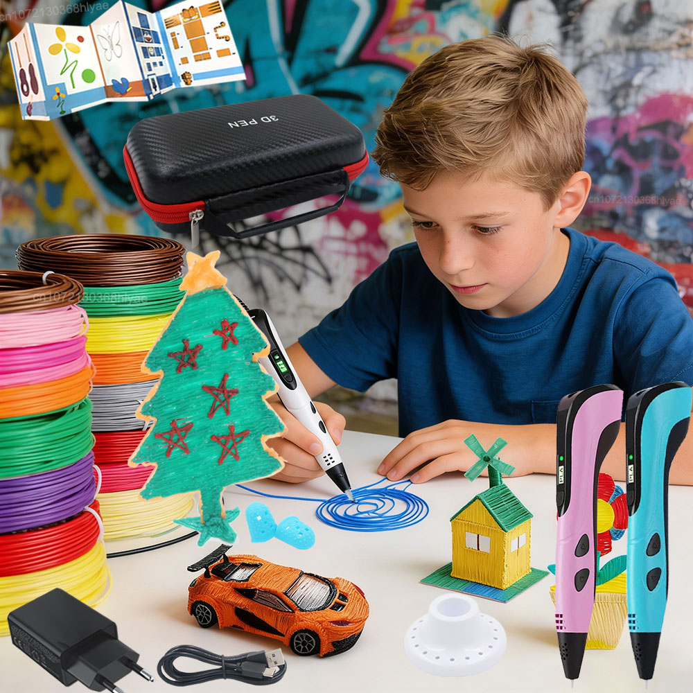 3D Printing Nylon Filament - 3D-Druckstift für Kinder mit LED-Bildschirm, farbigem