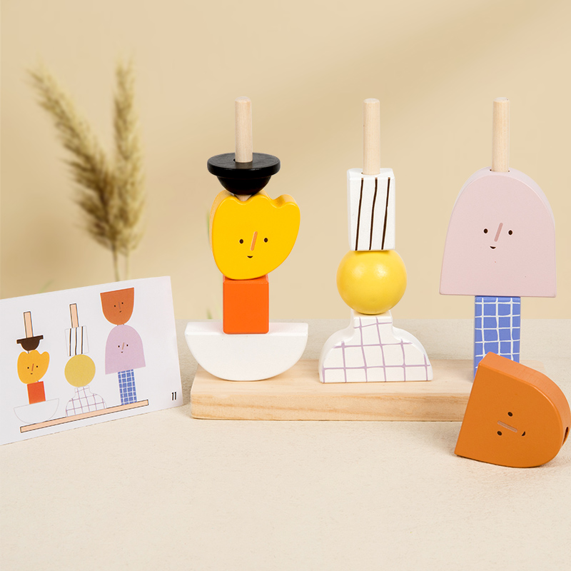 3D Printing Lego - Montessori 3D Holz Kreative Charakter Perle