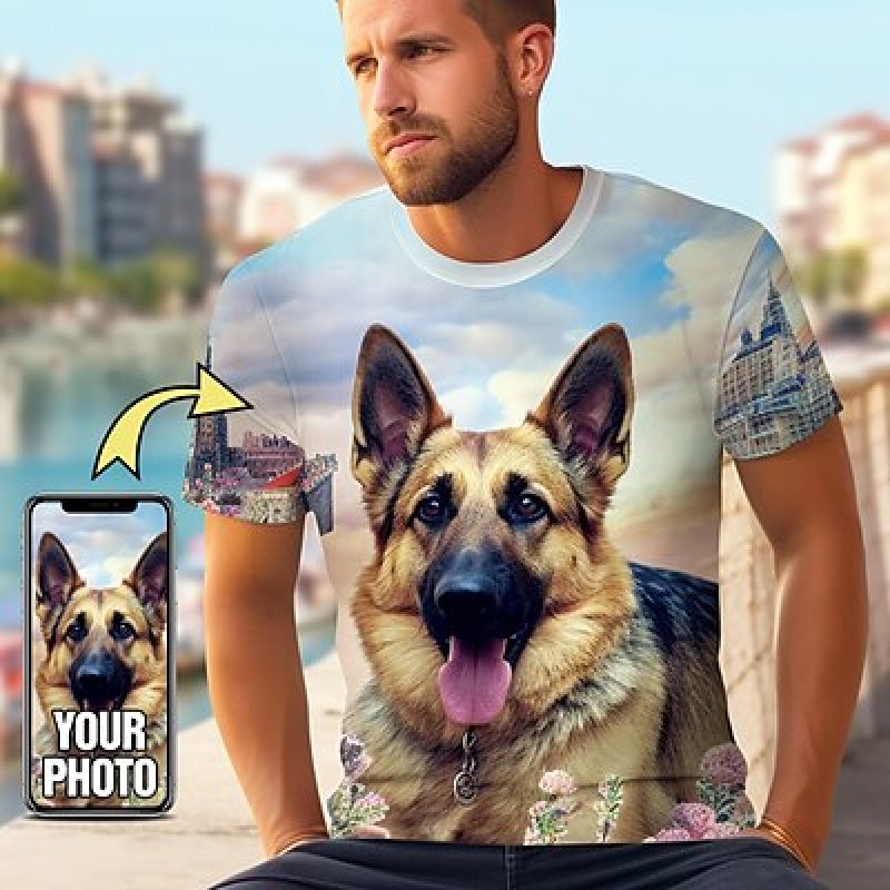 3D Printing Ideas - Benutzerdefiniertes Haustier-T-Shirt für Männer. Entwerfen Sie