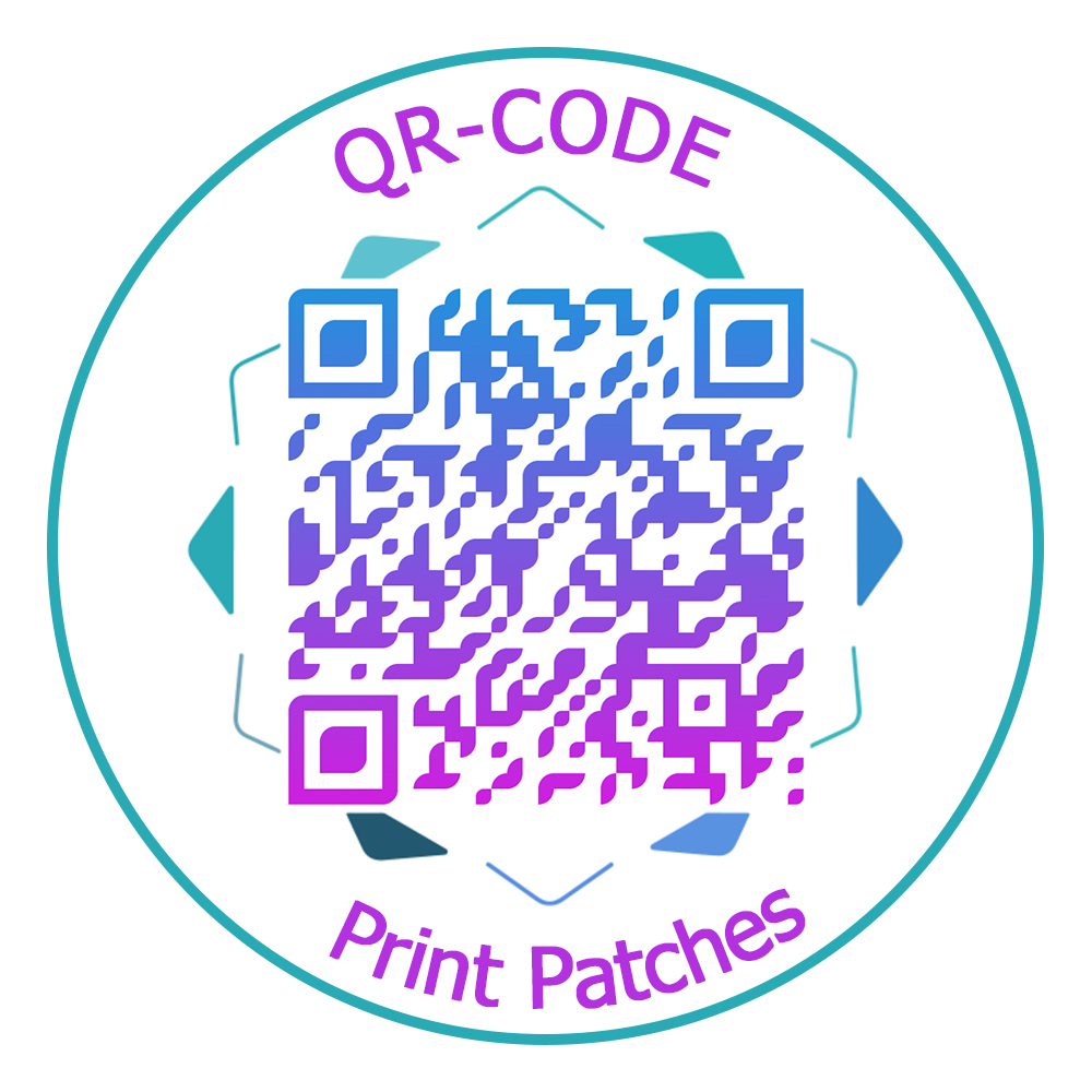 3D Printing Qr Code - Benutzerdefinierte QR-Code-Patches machen Druck-Patches zum Aufbügeln,