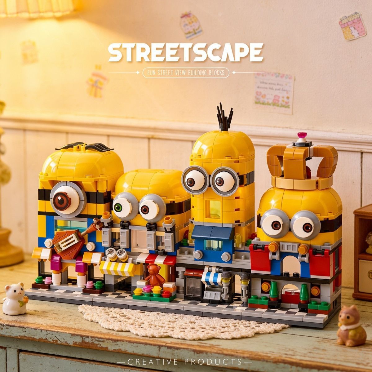4-in-1 Minions Straßenansicht  – 3D Printing Lego Bewertung und Preis