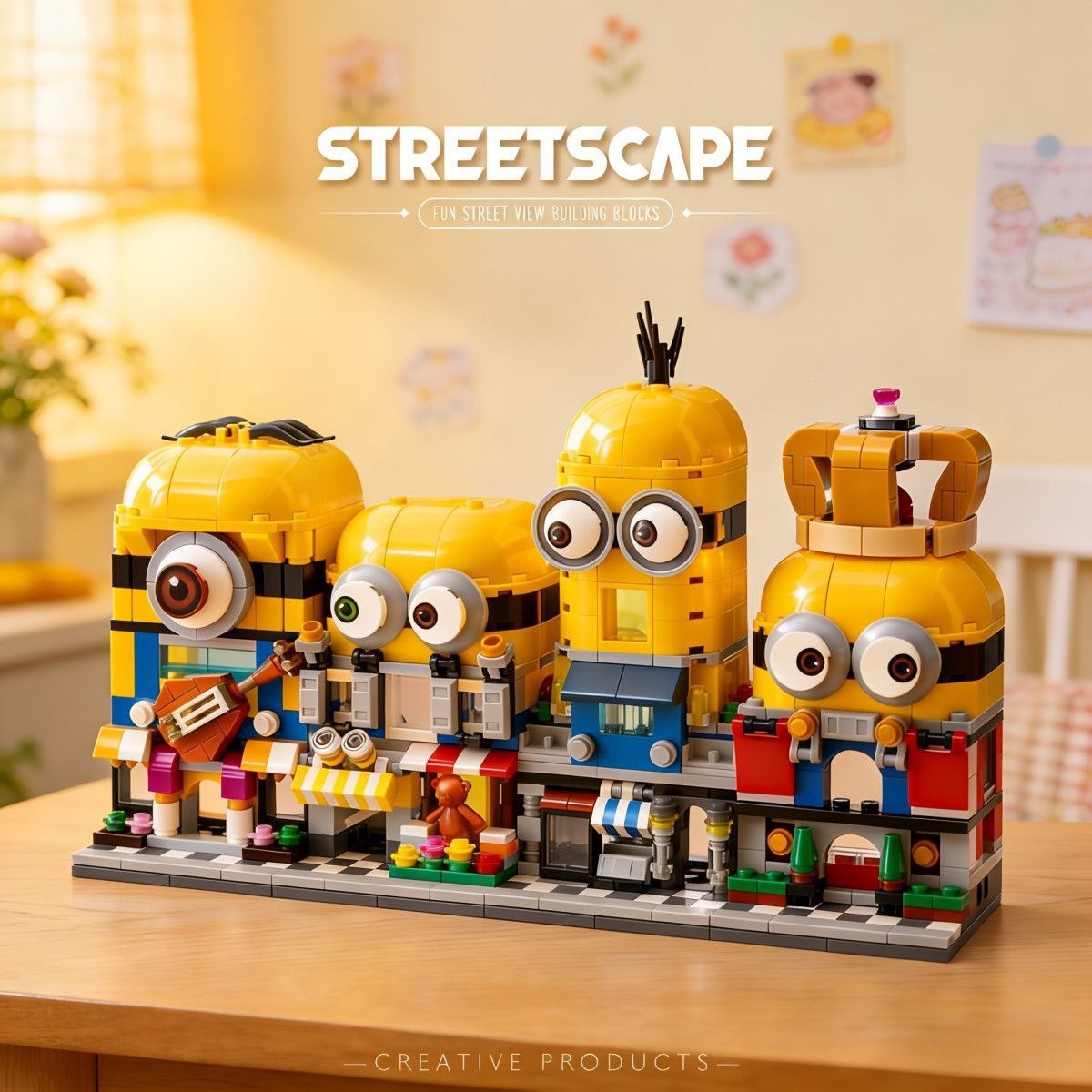 4-in-1 Minions Straßenansicht  – 3D Printing Lego Bewertung und Preis