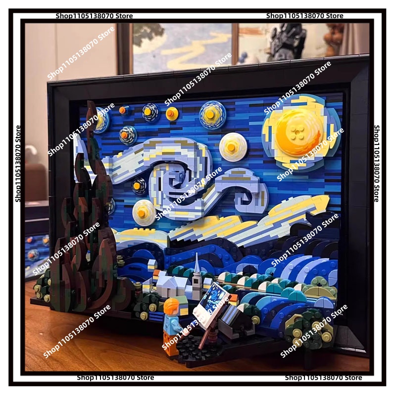 Van Gogh Sternennacht 3D-Baust – 3D Printing Lego Bewertung und Preis